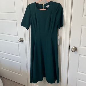 Calvin Klein Hunter Green Dress NWT Size 8